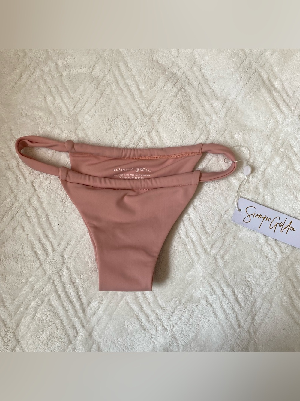 Siempre golden Pisces Pink Bikini bottom in Small